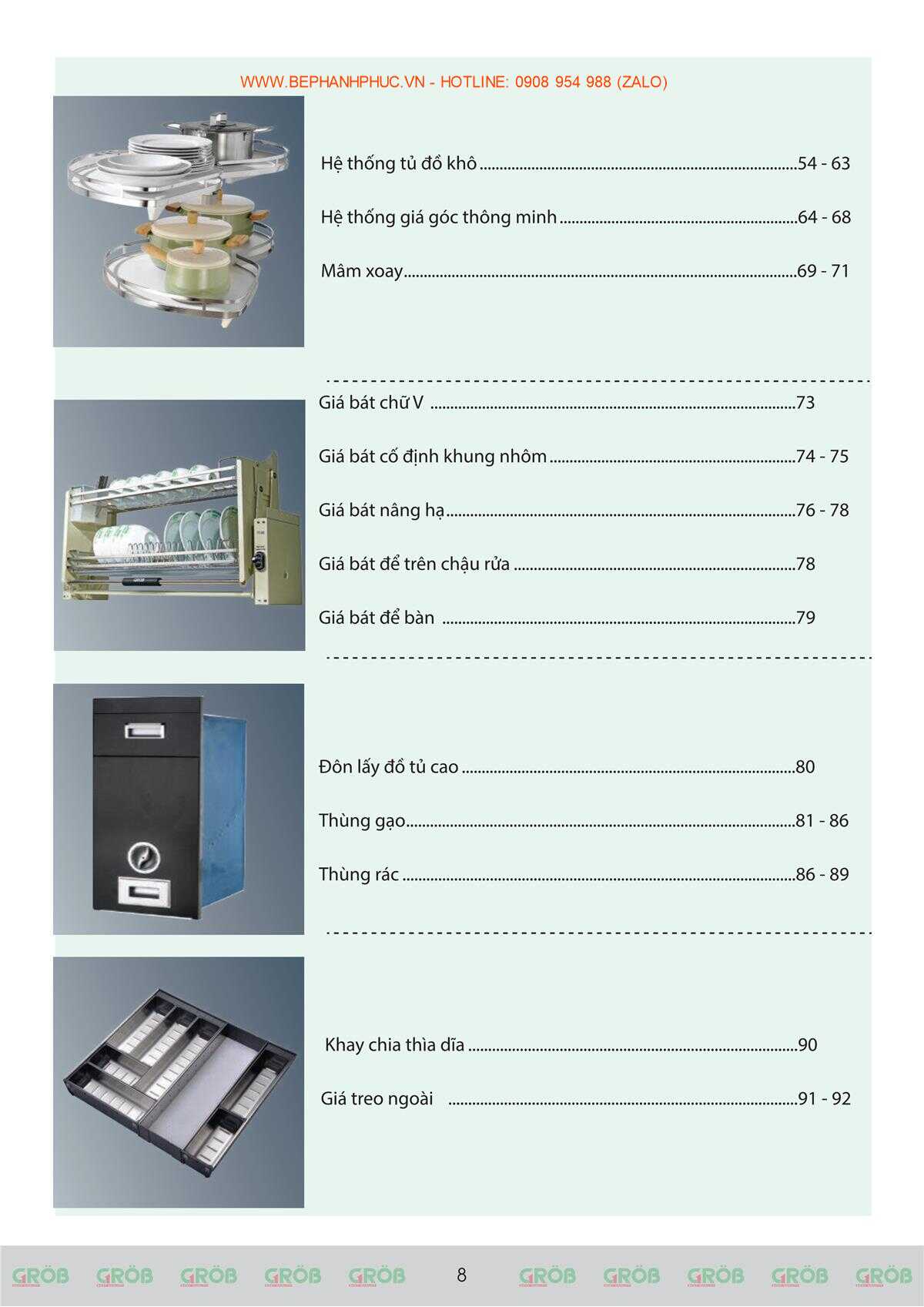 E-Catalogue Grob - Tiện nghi Bền đẹp Thời trang