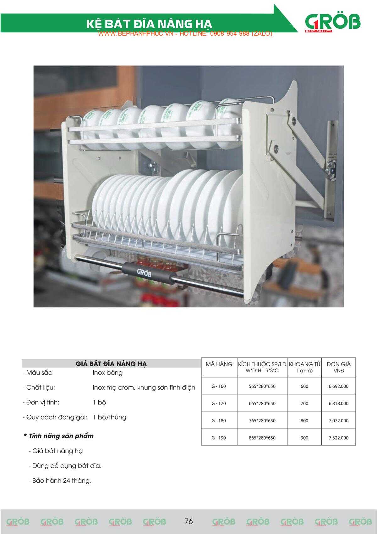 E-Catalogue Grob - Tiện nghi Bền đẹp Thời trang