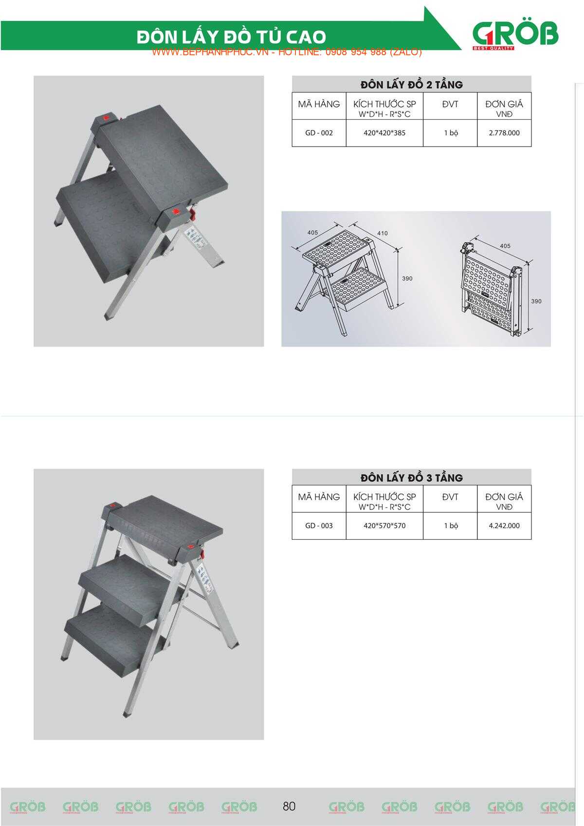 E-Catalogue Grob - Tiện nghi Bền đẹp Thời trang