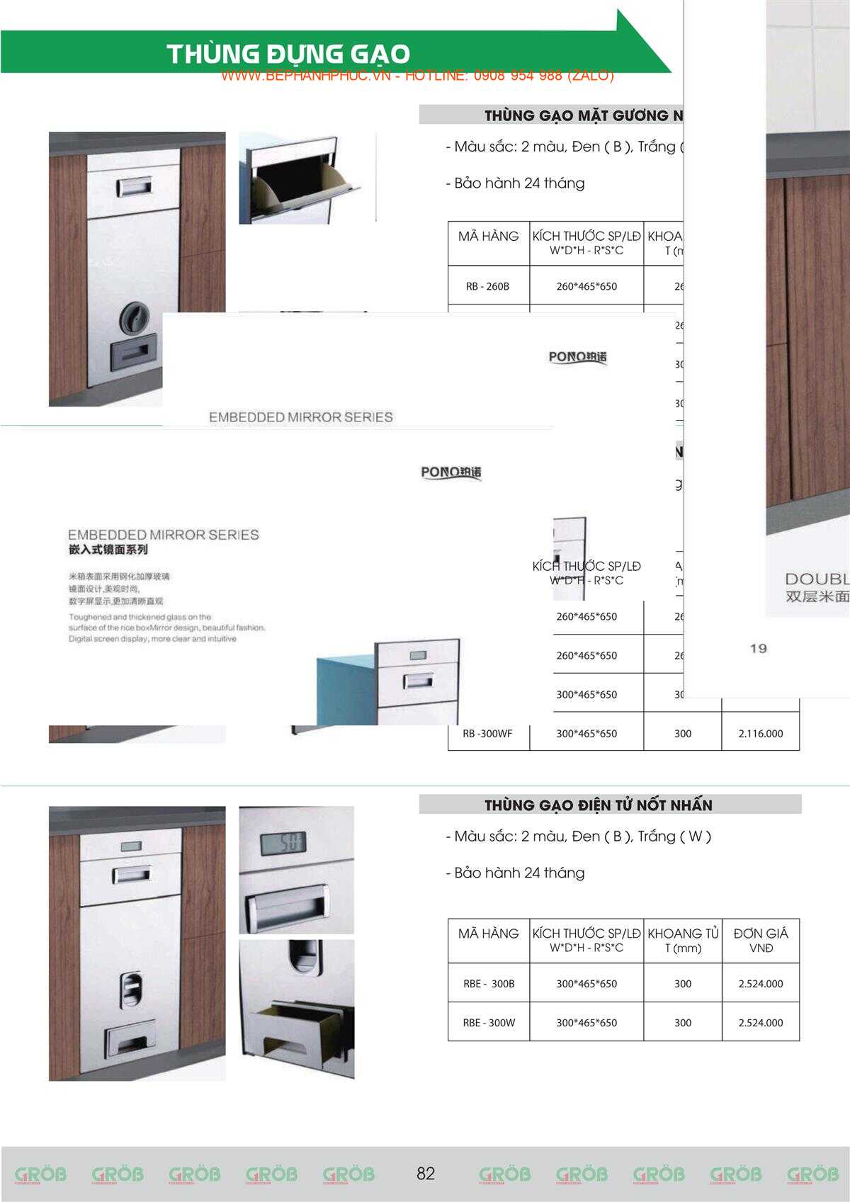 E-Catalogue Grob - Tiện nghi Bền đẹp Thời trang