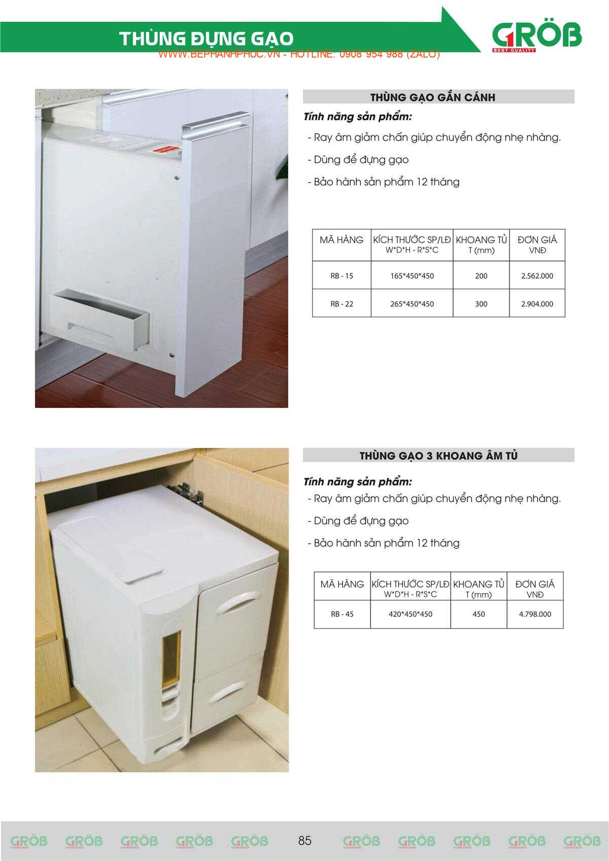 E-Catalogue Grob - Tiện nghi Bền đẹp Thời trang
