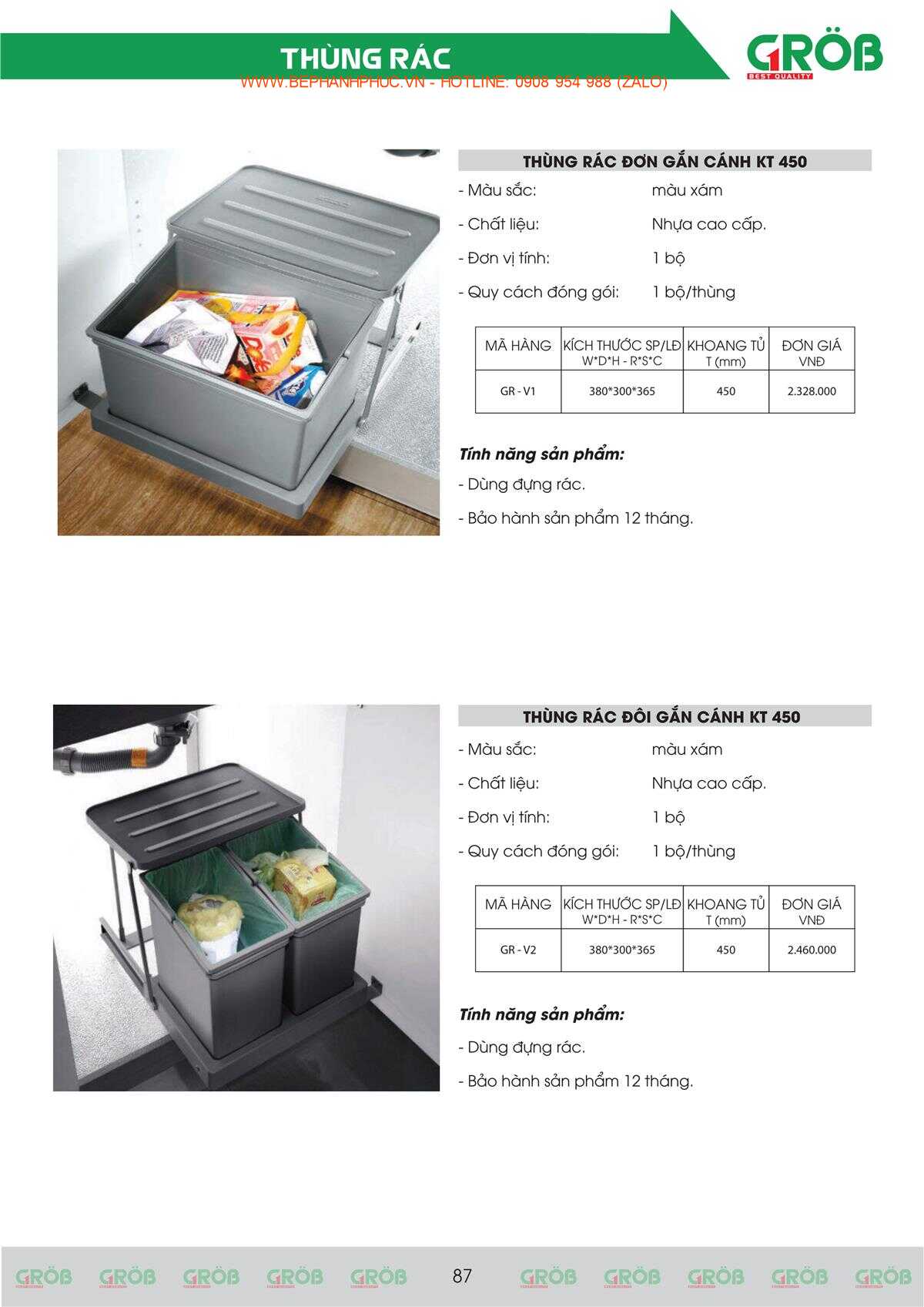 E-Catalogue Grob - Tiện nghi Bền đẹp Thời trang