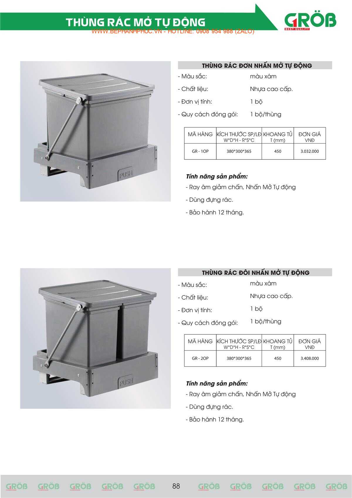 E-Catalogue Grob - Tiện nghi Bền đẹp Thời trang