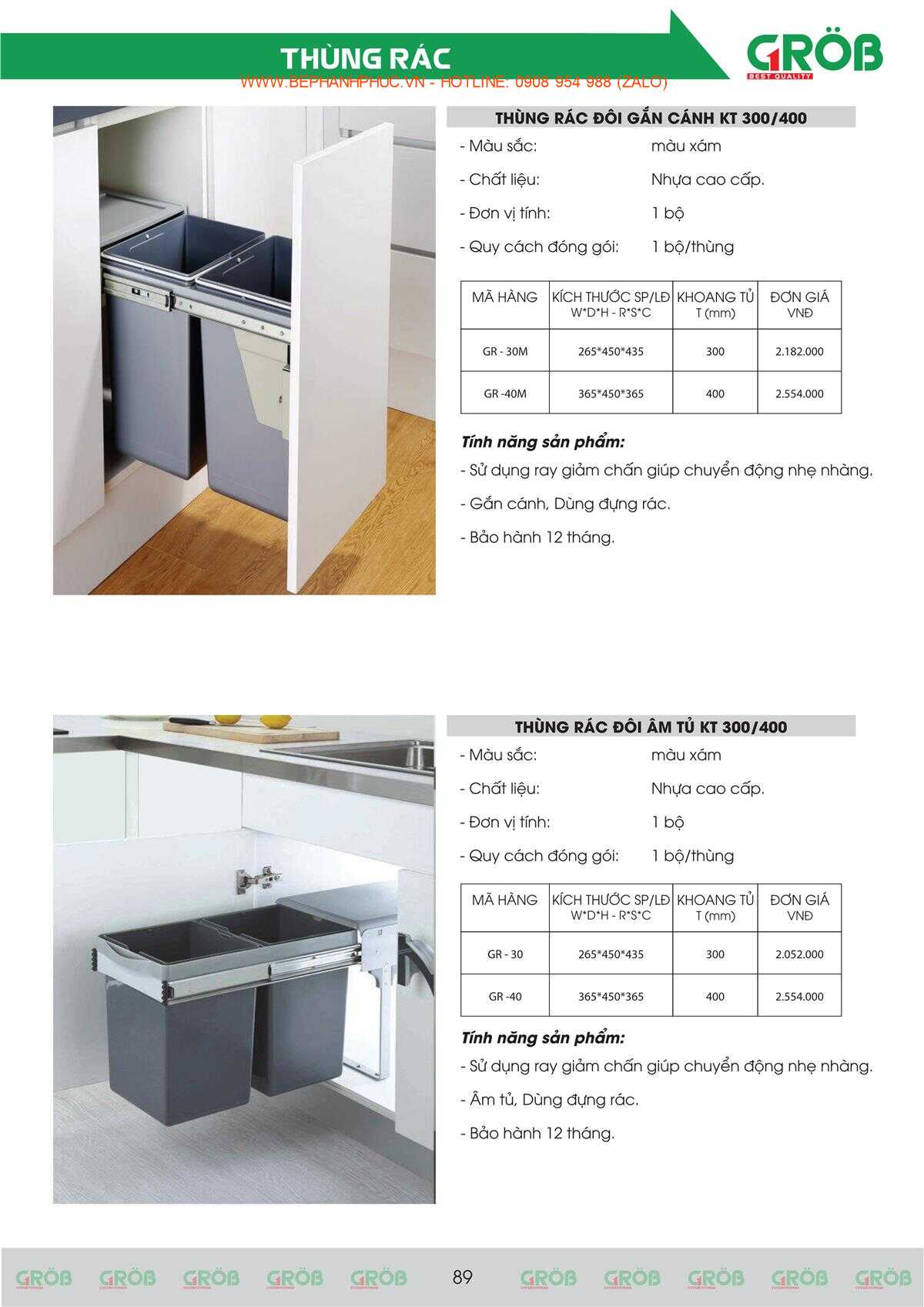 E-Catalogue Grob - Tiện nghi Bền đẹp Thời trang