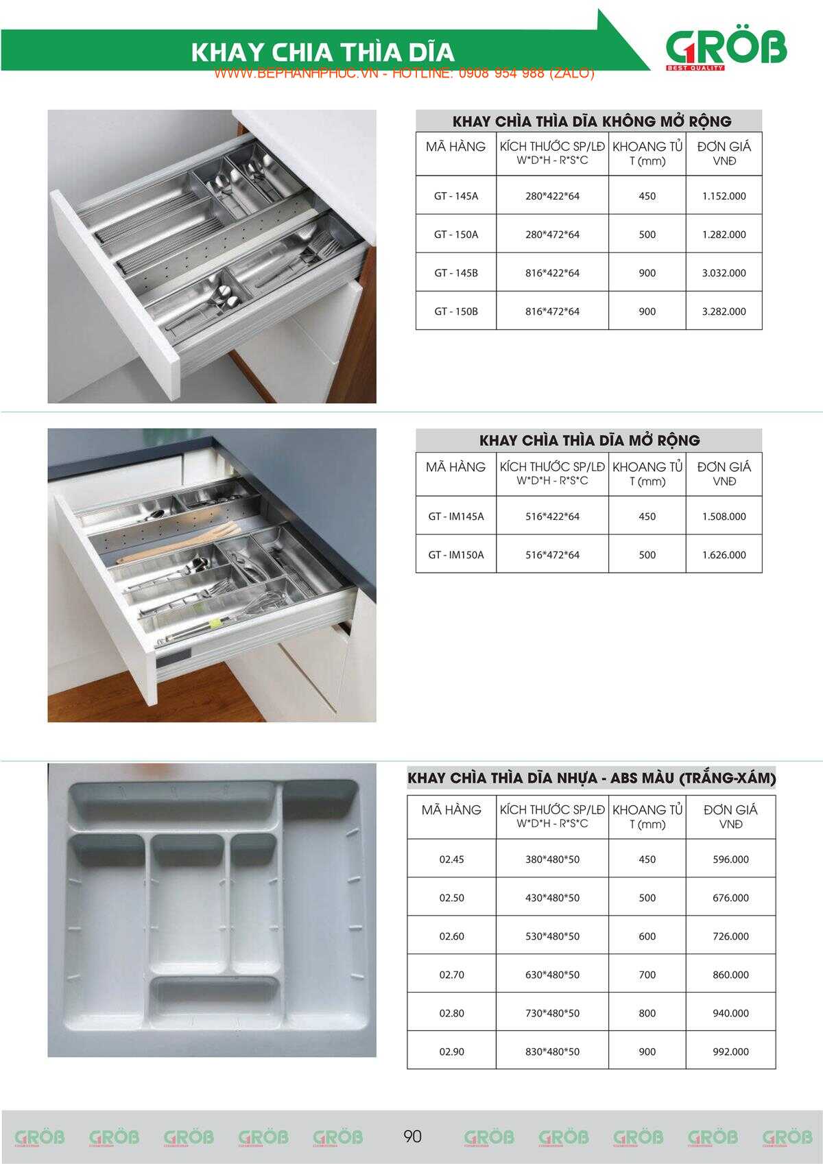 E-Catalogue Grob - Tiện nghi Bền đẹp Thời trang