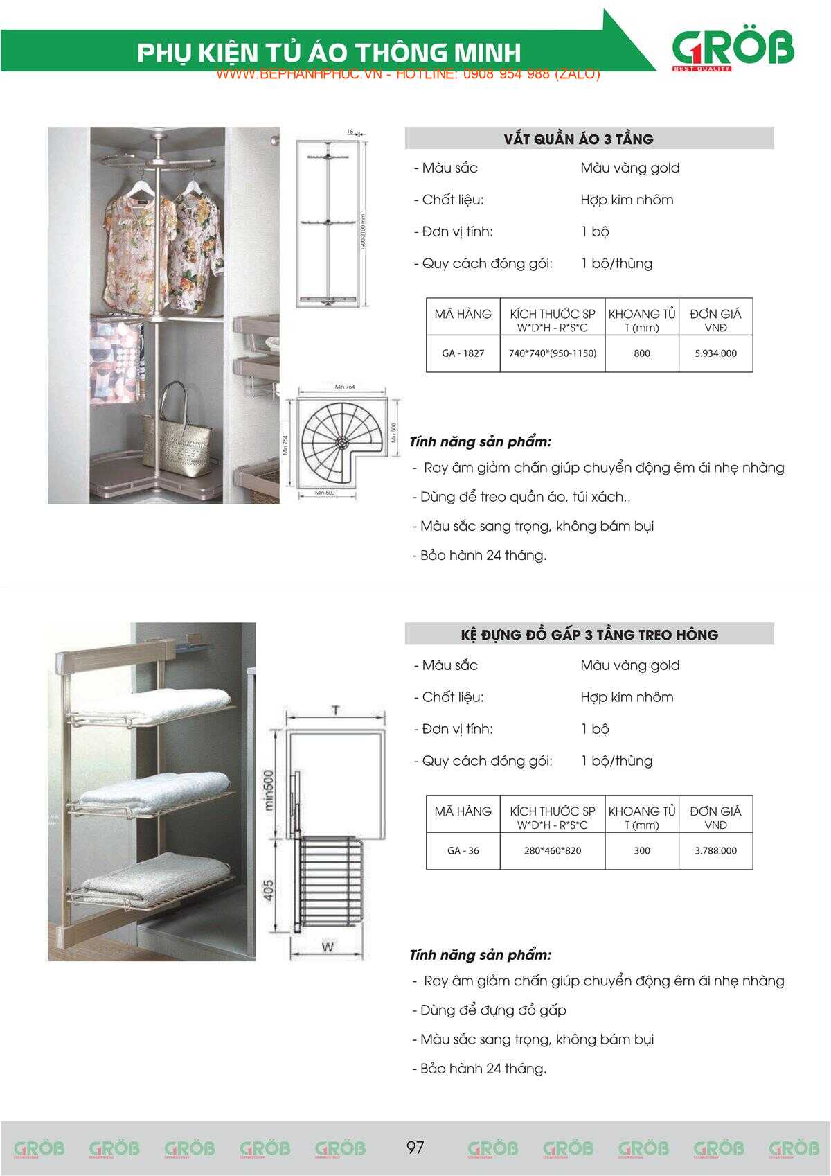 E-Catalogue Grob - Tiện nghi Bền đẹp Thời trang