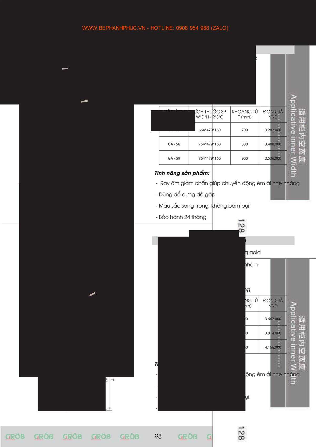 E-Catalogue Grob - Tiện nghi Bền đẹp Thời trang