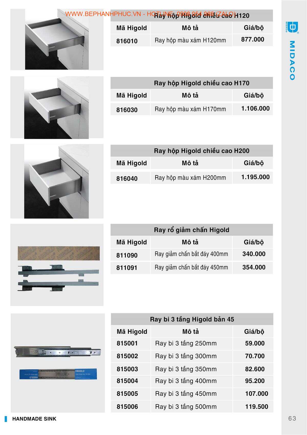E-Catalogue Higold - Chất lượng Đa dạng Xu hướng