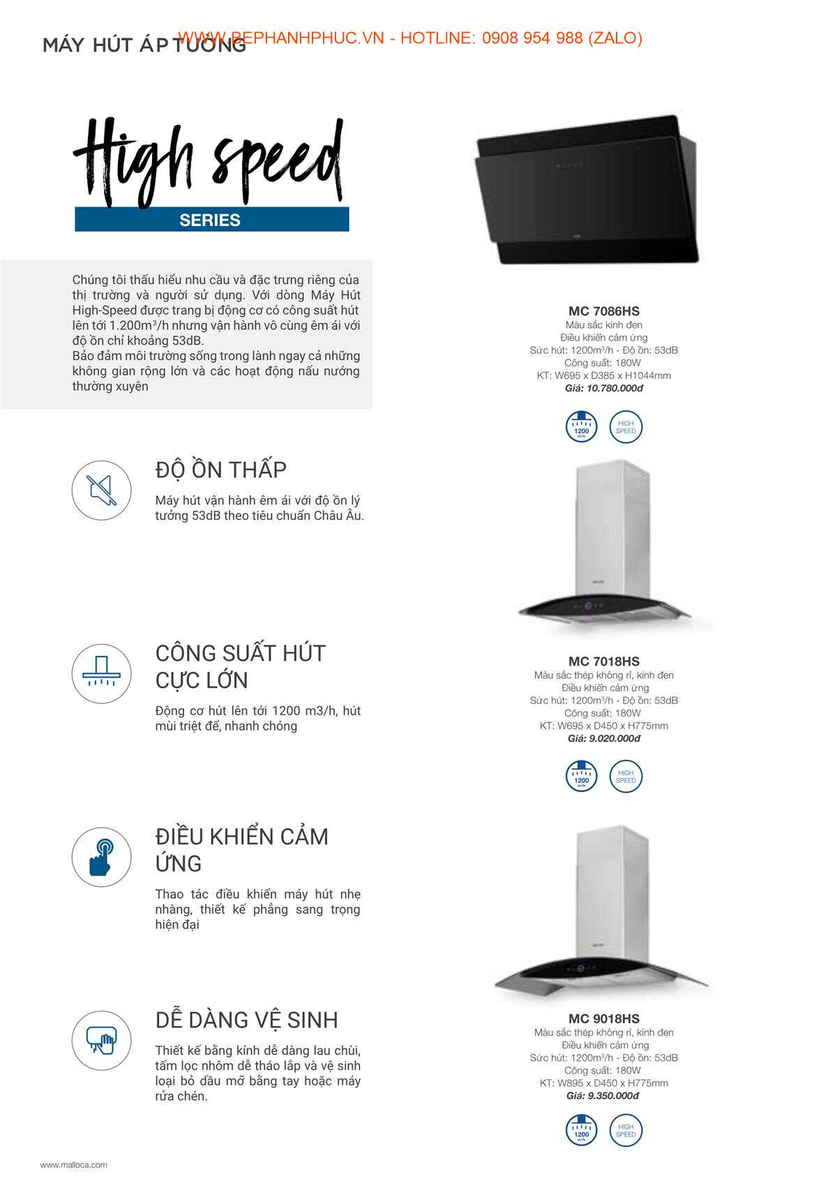 Catalogue Malloca Online - Thương hiệu số 1 VN