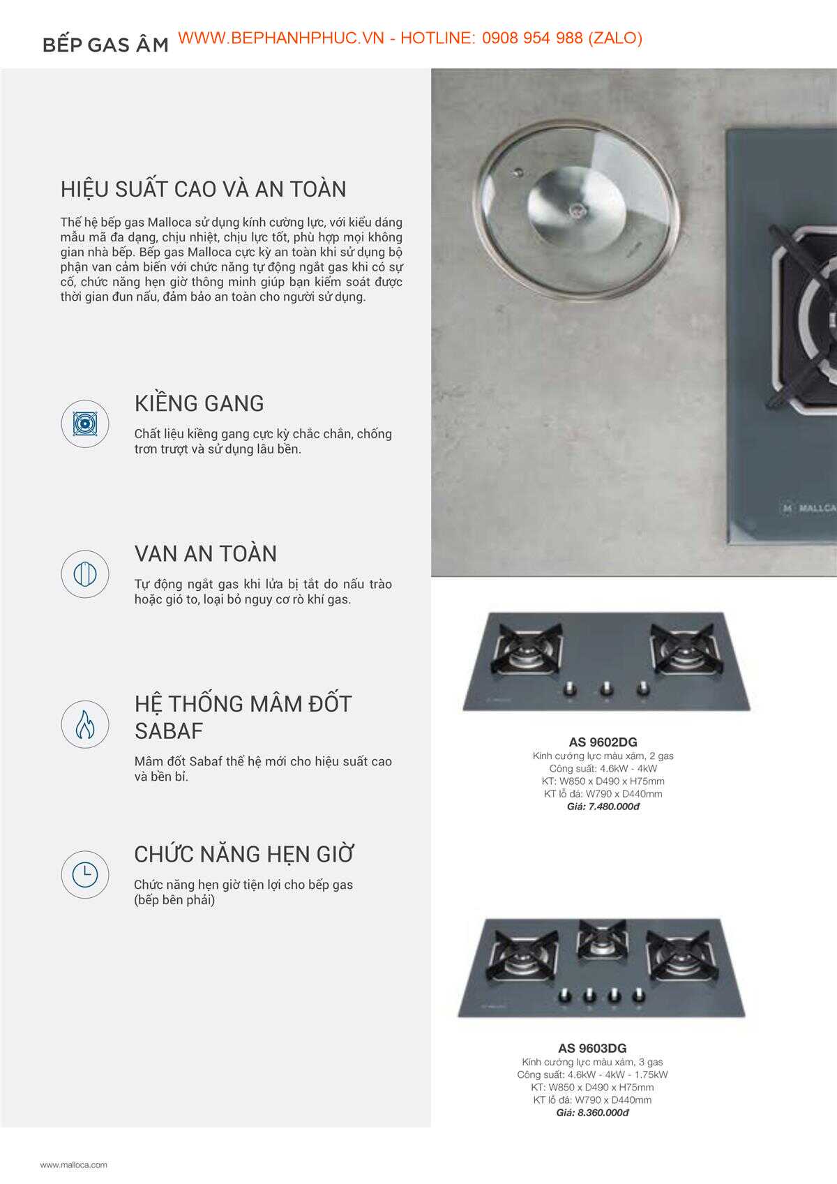 Catalogue Malloca Online - Thương hiệu số 1 VN