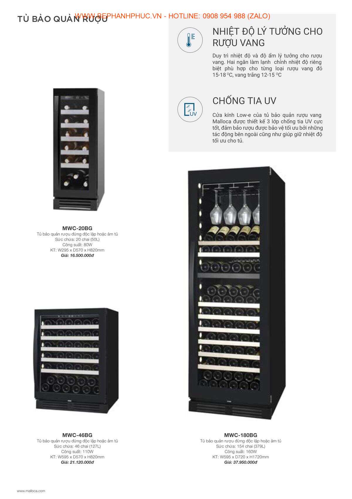 Catalogue Malloca Online - Thương hiệu số 1 VN