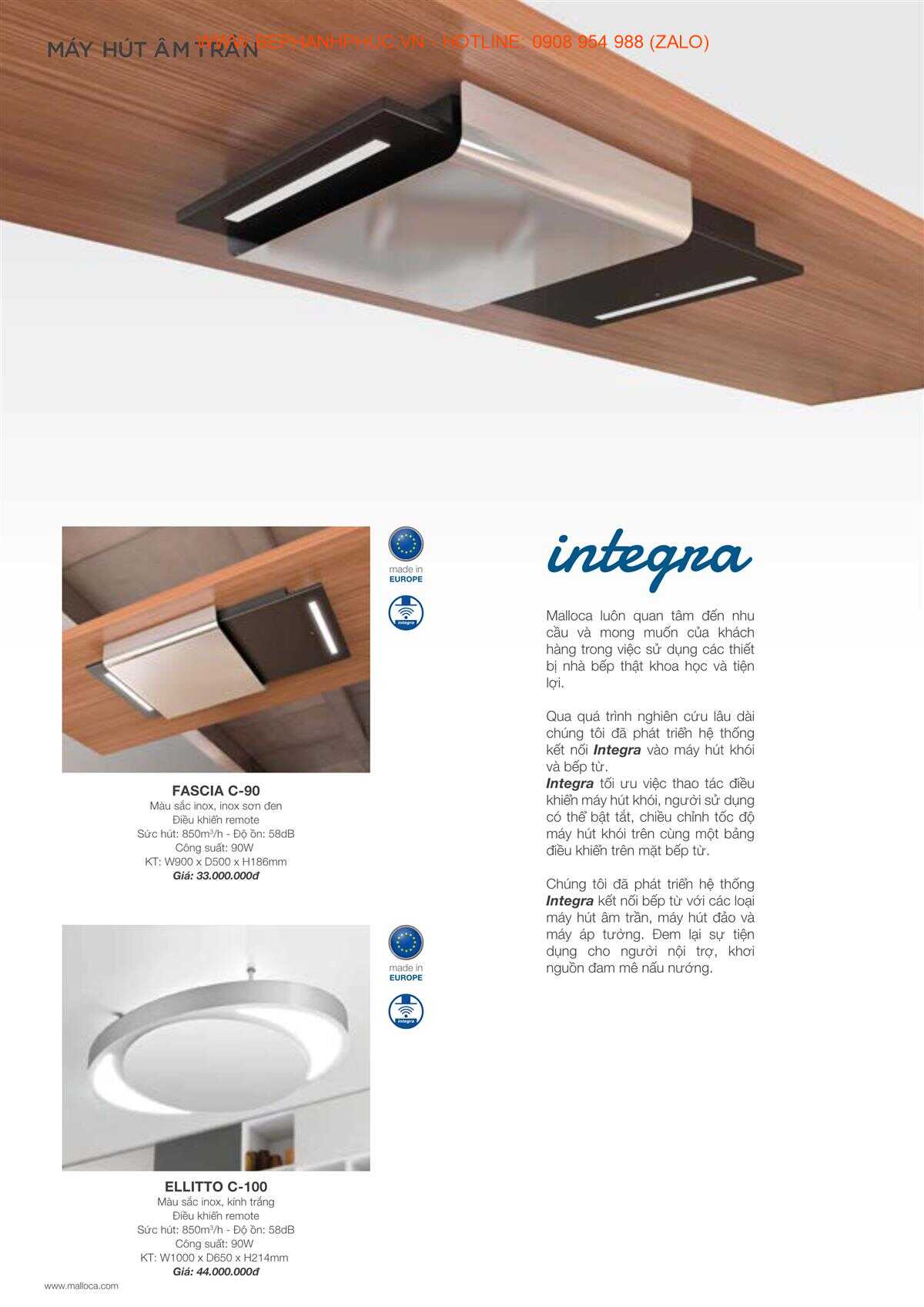 Catalogue Malloca Online - Thương hiệu số 1 VN