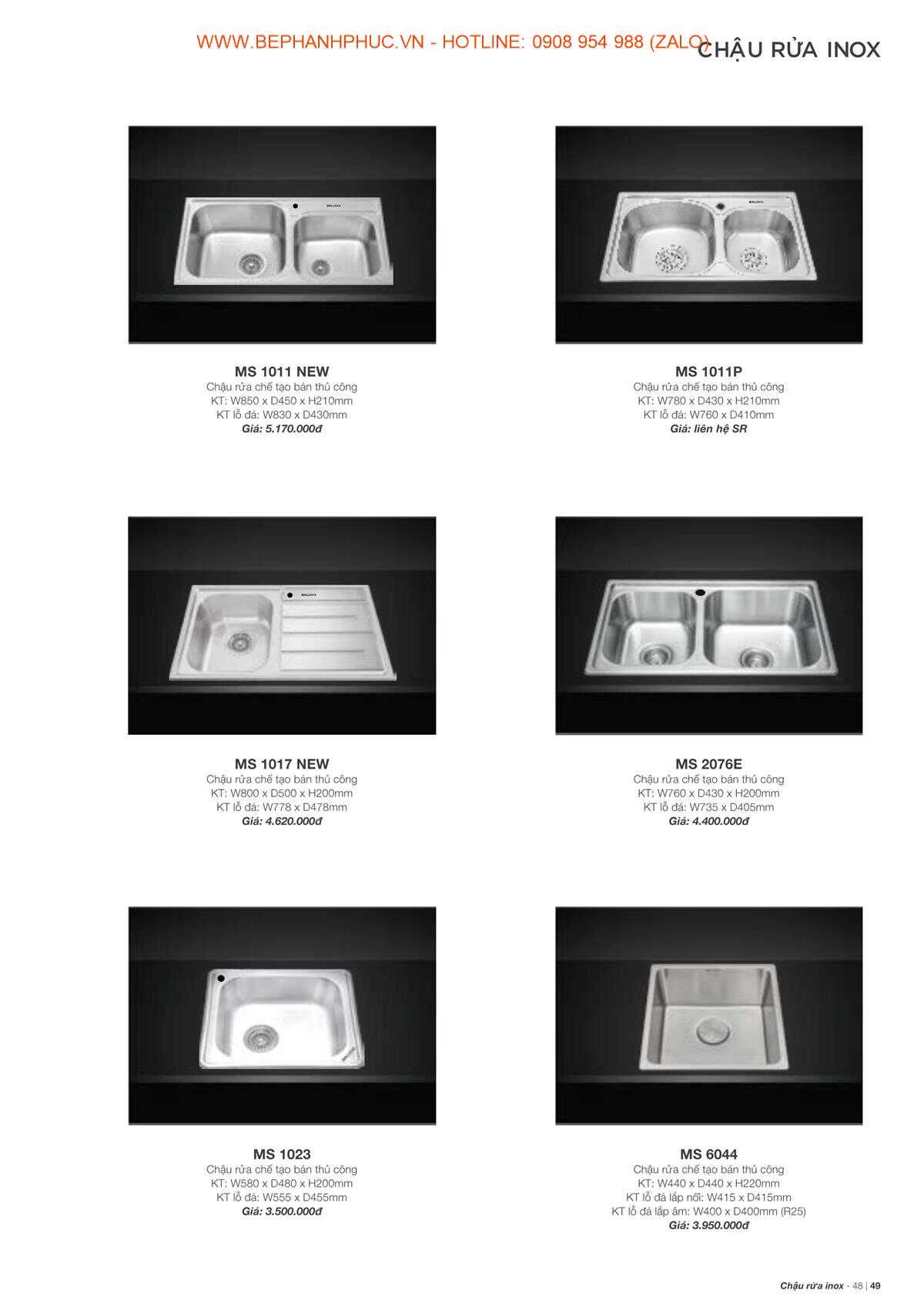 Catalogue Malloca Online - Thương hiệu số 1 VN