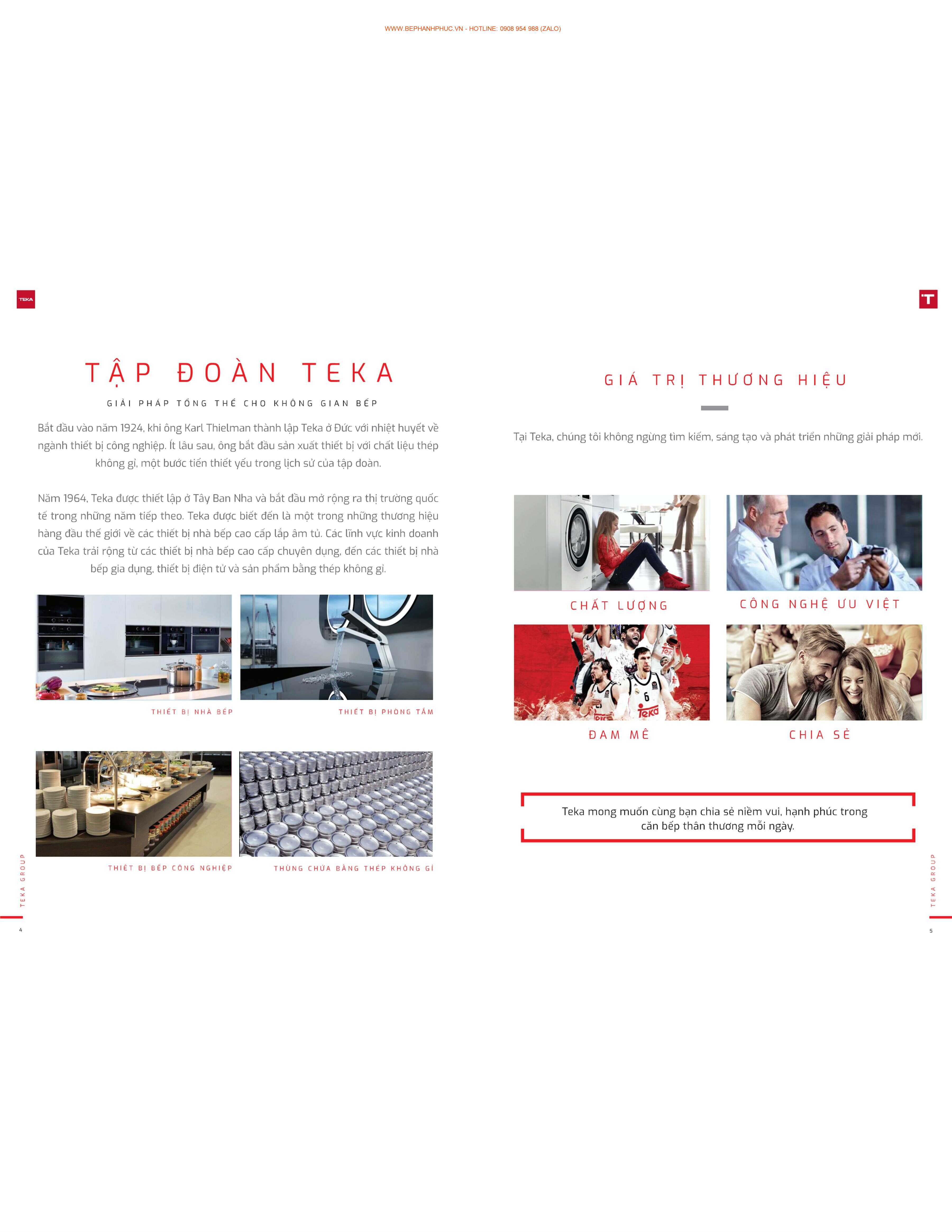 Catalogue Teka Online - Thương hiệu toàn cầu cao cấp
