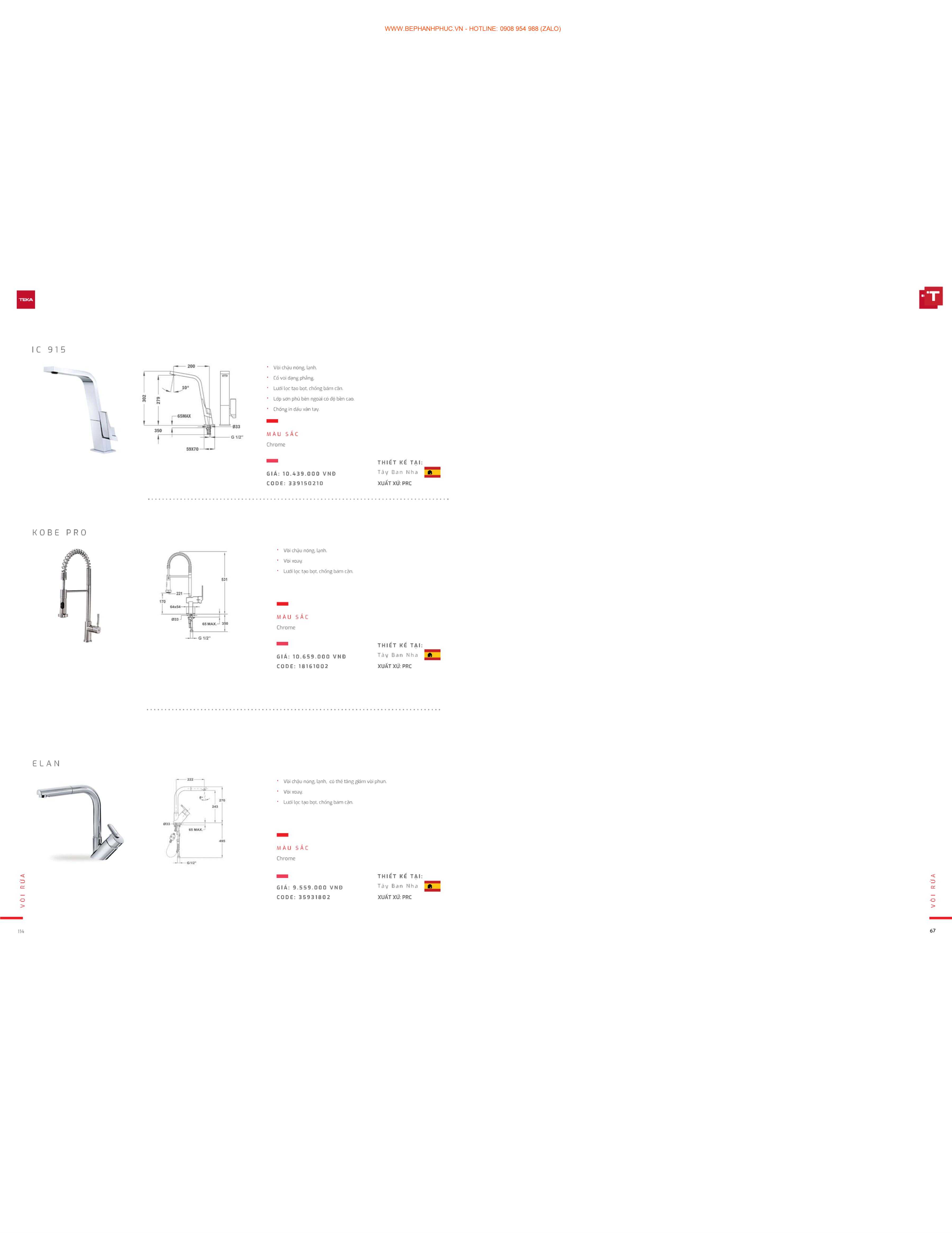 Catalogue Teka Online - Thương hiệu toàn cầu cao cấp