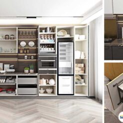 Tủ bếp chữ I chất liệu MDF sơn hiện đại KTB-I-20-03 7 Tủ bếp chữ I chất liệu MDF sơn hiện đại KTB-I-20-03