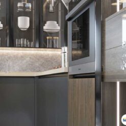 Tủ bếp chữ I chất liệu Melamine tối giản KTB-I-20-04 7 Tủ bếp chữ I chất liệu Melamine tối giản KTB-I-20-04