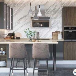 Sản Phẩm Tủ bếp chữ I chất liệu Melamine tối giản KTB-I-20-04