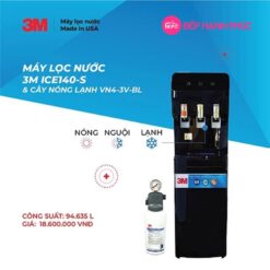 Cây lọc nước nóng lạnh 3 vòi (đen) - Sử dụng 3M ICE140-S 13 Cây lọc nước nóng lạnh 3 vòi