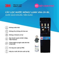 Cây lọc nước nóng lạnh 3 vòi (đen) - Sử dụng 3M ICE140-S 14 Cây lọc nước nóng lạnh 3 vòi