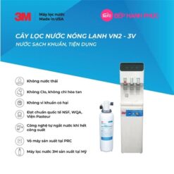 Cây lọc nước nóng lạnh 3 vòi (trắng) - Sử dụng 3M FF100 13 Cây lọc nước nóng lạnh 3 vòi