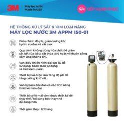 Combo máy lọc khử sắt và làm mềm nước tổng đầu nguồn