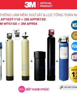 Combo máy lọc khử sắt và làm mềm nước tổng đầu nguồn