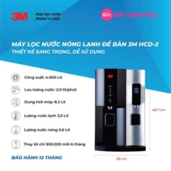 Máy lọc nước nóng lạnh để bàn 3M HCD-2 - Nhập khẩu Mỹ 11 Máy lọc nước nóng lạnh để bàn 3M HCD-2