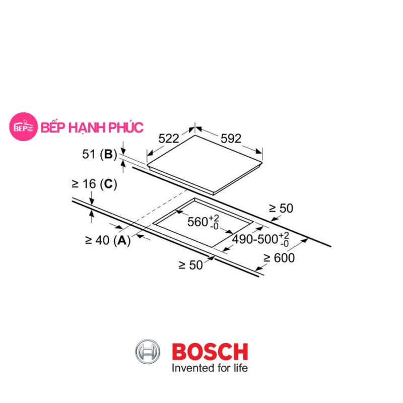 Bếp từ Bosch PVJ611FB5E