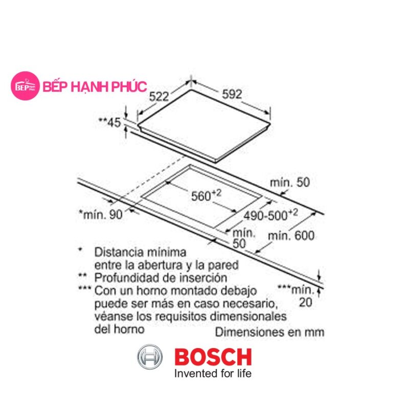 Bếp từ Bosch PVJ631FB1E