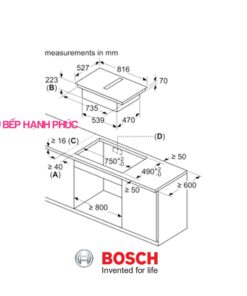 Bếp từ Bosch PXX875D67E