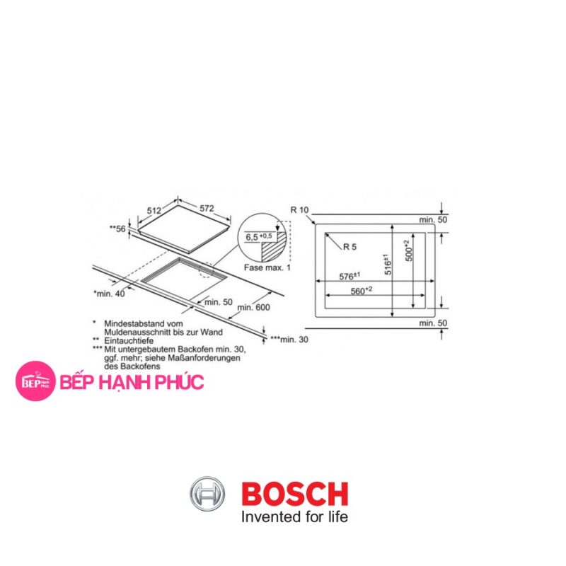 Bếp từ Bosch PXY601JW1E