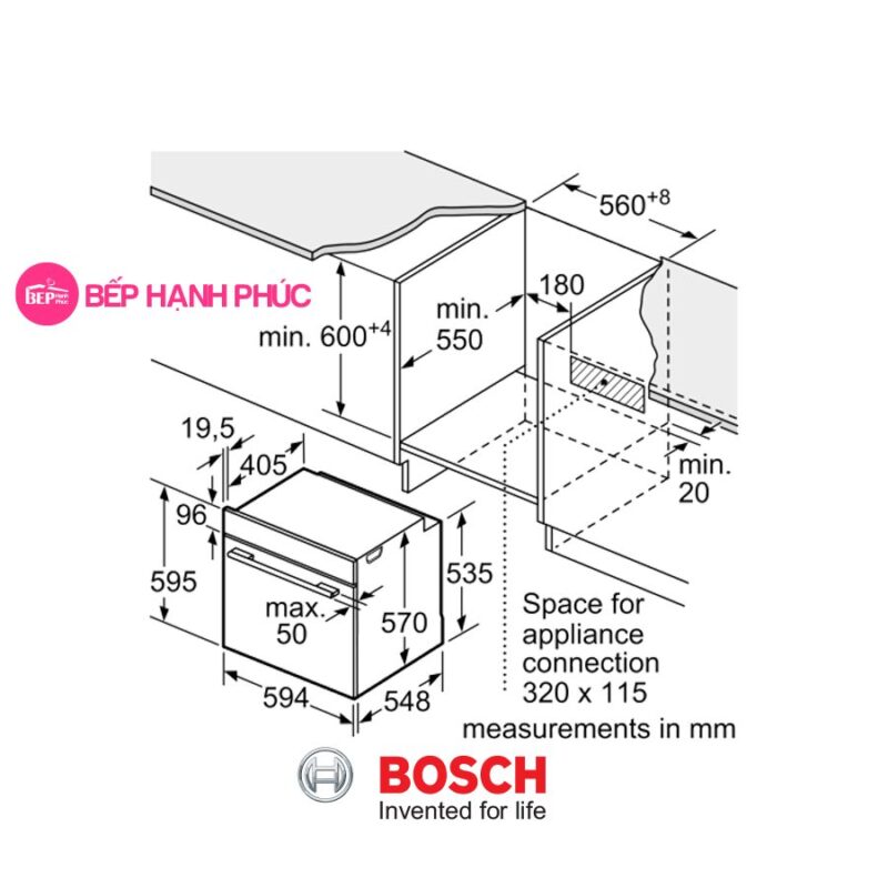 Lò nướng Bosch HBG5585S6B