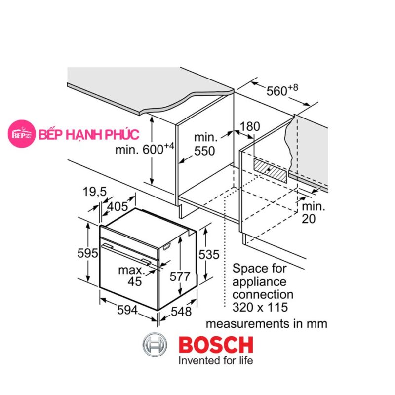 Lò nướng Bosch HBG6764S6B