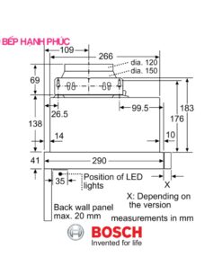 Máy hút mùi Bosch DFM063W56B