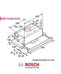 Máy hút mùi Bosch DHI623GSG