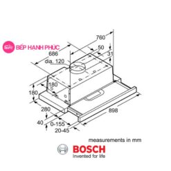 Máy hút mùi Bosch DHI923GSG