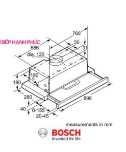 Máy hút mùi Bosch DHI923GSG