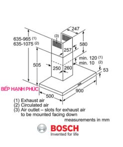 Máy hút mùi Bosch DWB97DM50B