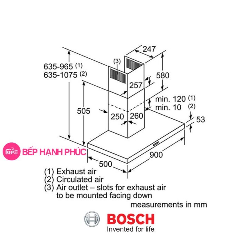 Máy hút mùi Bosch DWB97DM50B