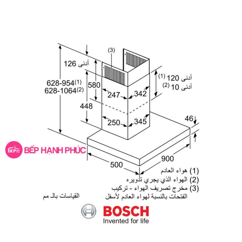 Máy hút mùi Bosch DWB98JQ50B