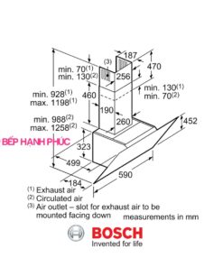 Máy hút mùi Bosch DWK67CM60B