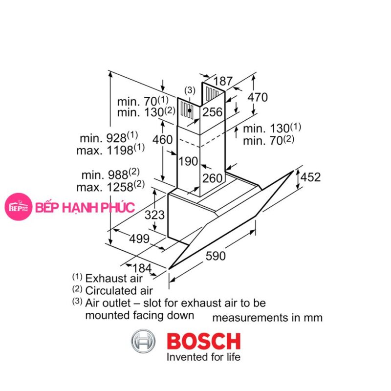 Máy hút mùi Bosch DWK67CM60B