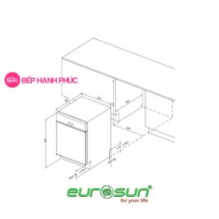 Máy rửa bát Eurosun SMS80EU15E