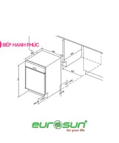 Máy rửa bát Eurosun SMS80EU21BT