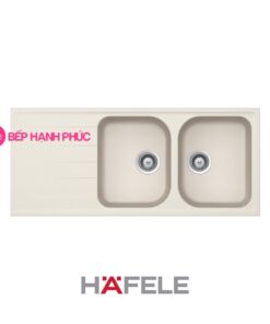 Chậu đá Hafele HS18-GED2R80 - 2 hố chậu màu kem - 570.35.460