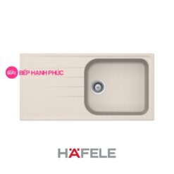 Chậu đá Hafele HS19-GED1R60 - 1 hố chậu màu kem - 570.36.450