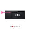 Chậu đá hafele HS19-GED2S80 - 2 hố chậu 2 Chậu đá hafele HS19-GED2S80 - 2 hố chậu màu đen - 570.35.370