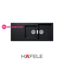 Chậu đá hafele HS19-GED2S80 - 2 hố chậu màu đen - 570.35.370