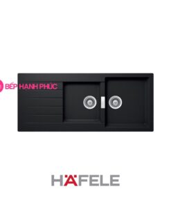Chậu đá hafele HS19-GED2S80 - 2 hố chậu màu đen - 570.35.370